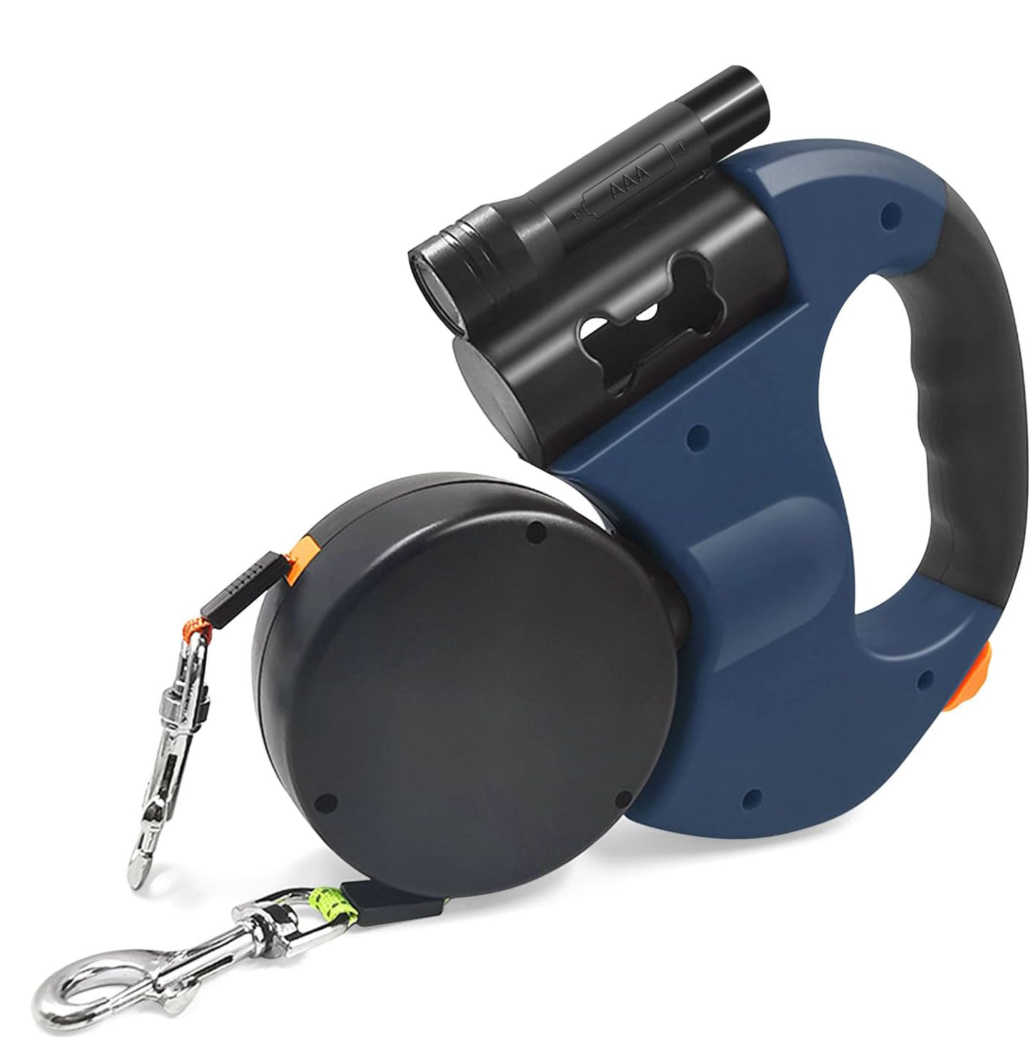 BarkBuddy™ – 2-in-1 Einziehbare Hundeleine mit 360° Drehgelenk